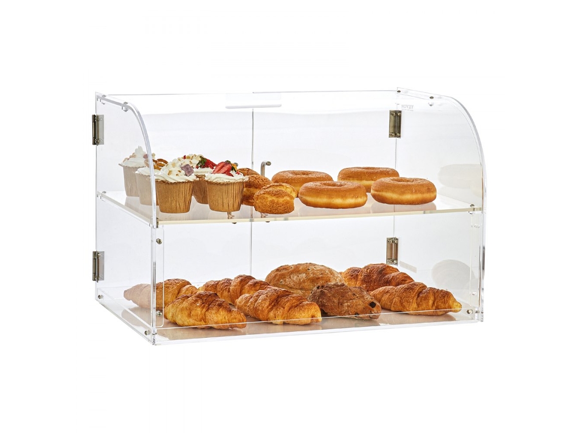 Vitrine de Pastelaria VEVOR Vitrine de Padaria Comercial de 2 Camadas