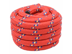 Vidaxl Corda De Barco 3 Mm 25 M Vermelho Pp