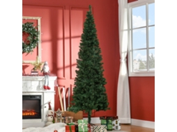 Árvore De Natal Artificial Abeto, Incluída Base, Leds, 2,1 M, 1 Estrela Festivo Verde