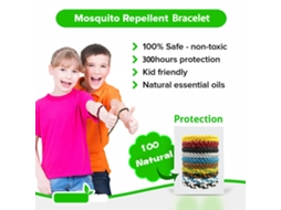 Pulseira Repelente De Mosquitos (bicolor Confortável)