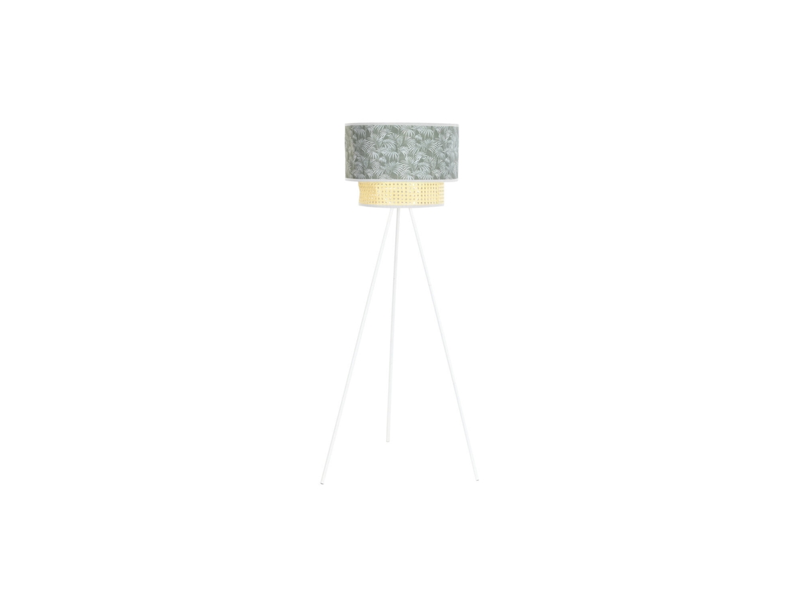 Luminária de Chão em Metal Poliéster com Palmeiras, 40x40x129cm ALEXANDRA HOUSE LIVING