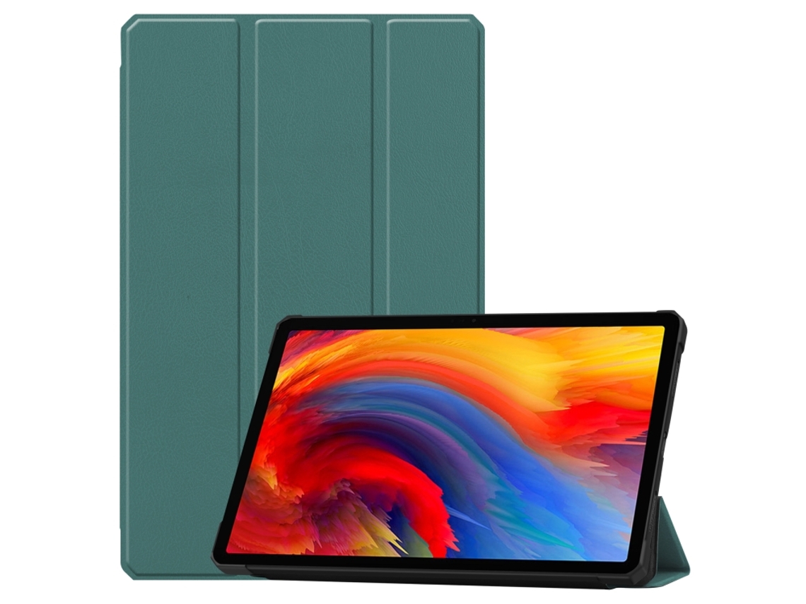 Capa Inteligente Tpu Halinuia De Cor Sólida Com Textura Custer, Suporte Triplo E Função Sono‑ativação, Para Lenovo Pad Plus 11 2021