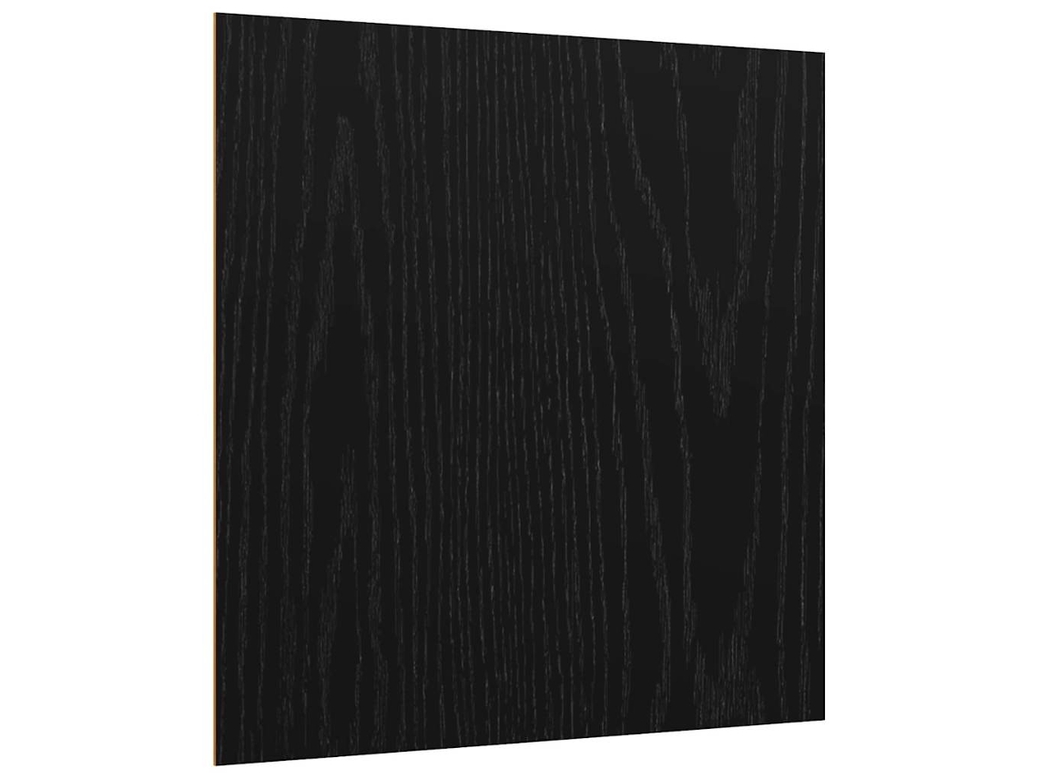 Conjunto 12 Painéis De Decoração Vidaxl Preto Derivados De Madeira (30 X 30 X 0,27 Cm)