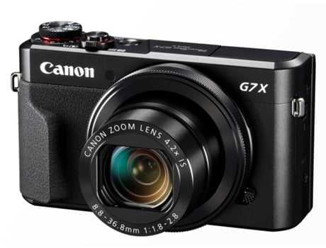 Máquina Fotográfica Compacta CANON Powershot G7X Mark II (Preto - 20.1 MP - ISO: auto 125 a 12800 - Zoom Ótico: 4.2x)
