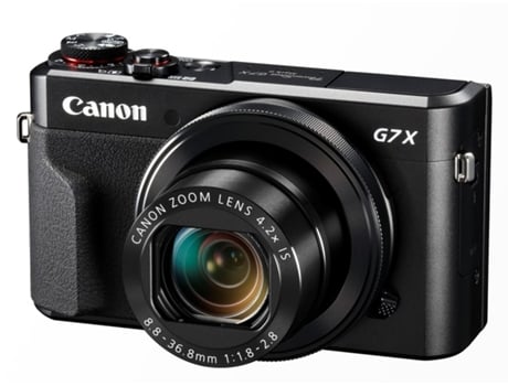 Máquina Fotográfica Compacta CANON Powershot G7X Mark II (Preto - 20.1 MP - ISO: auto 125 a 12800 - Zoom Ótico: 4.2x) — 20.1 MP | Zoom ótico 4.2x