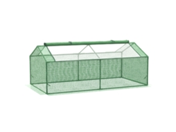 Estufa de Alumínio com janela para tomate 180x90x70cm verde | S/MARCA