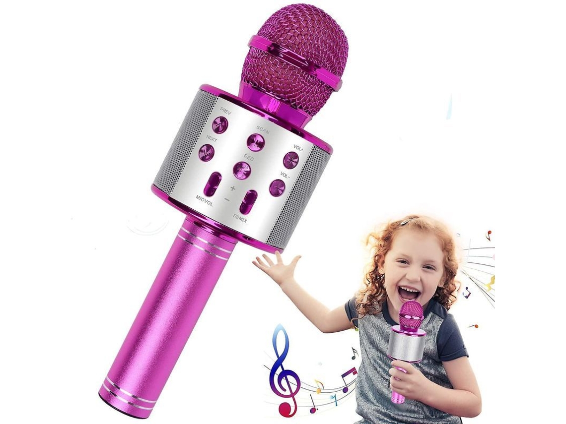 2026 micrófono de Karaoke Inalámbrico Bluetooth para Niños, Portátil 4 En 1, Micrófono de Mano, Ktv para Uso Doméstico.
