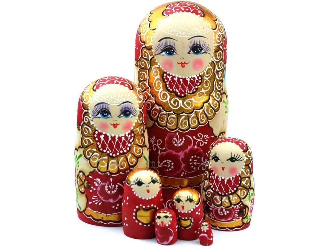 2026 bonecas Matrioskas Russas de Madeira Trançadas Brinquedo Tradicional para Decoração e Coleção