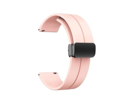 Pulseira de silicone Capasmart com fecho magnético para Huawei Watch GT 5 46 mm, rosa
