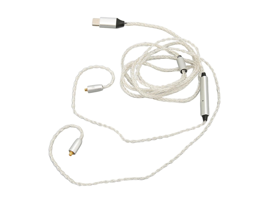 Cabo De Atualização Usb C Para Mmcx Com Microfone Para Se215 Se535 A Ue900 Branco Qualidade De Som Gokoco