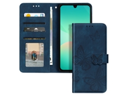 Capa Tipo Borboleta Vídeo Para Samsung Galaxy A26 Avizar Pele Azul
