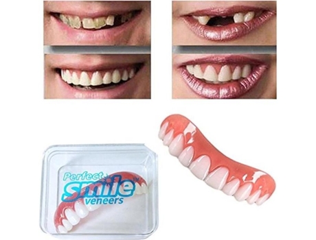Dentes Cosméticos Dentair Sorriso Perfeito Conforto Branco Fácil De Usar