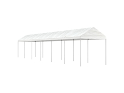 Vidaxl Gazebo Com Telhado 13,38x2,28x2,69 M Polietileno Branco