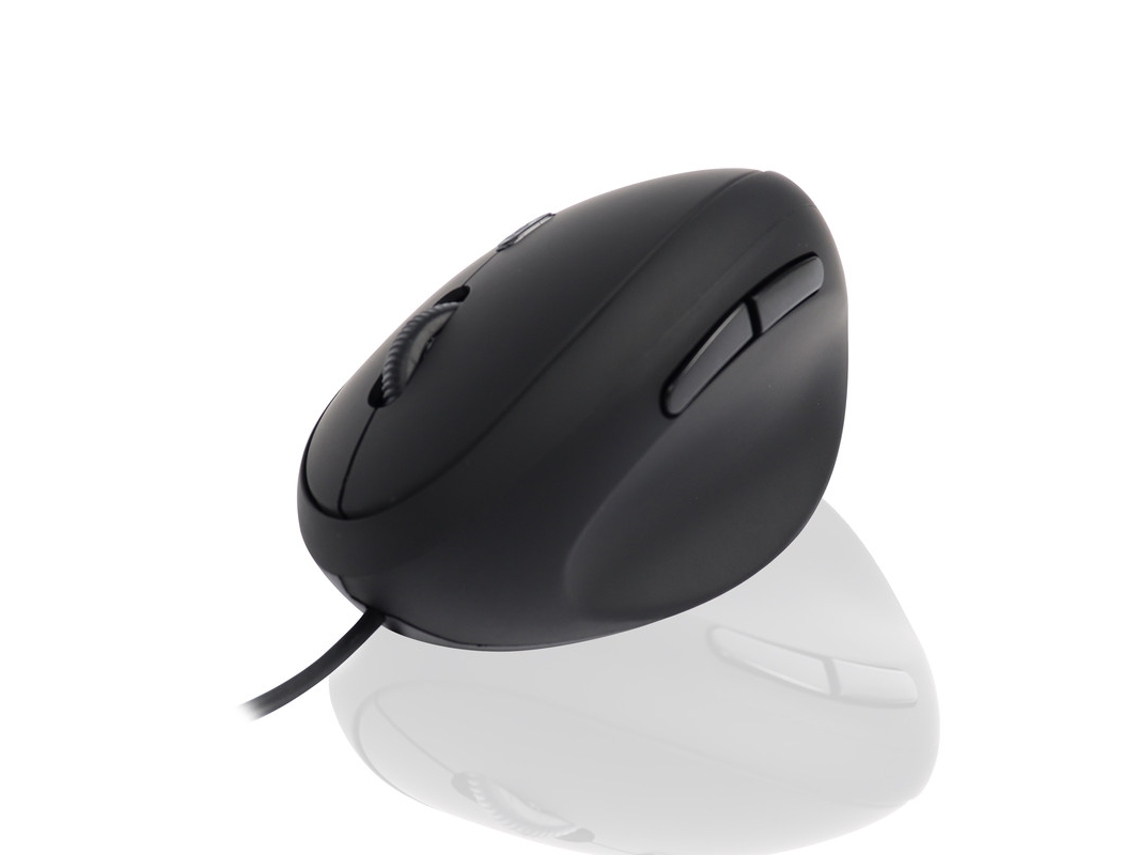 Mouse Com Fio Ergonômico Preto
