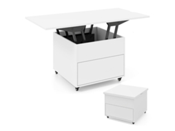 Mesa De Centro Com Tampo Elevável E Compartimento De Armazenamento