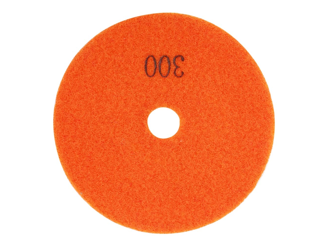 Almohadilla De Polimento De Diamante Redonda De 4 Pulgadas Para Granito Y Mármol, Herramienta De Polidor Húmedo (300)