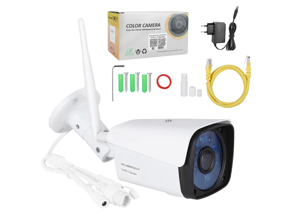 Câmera Bullet Wifi 1080p (à Prova D'água Para Uso Externo, Compatível Com Onvif)