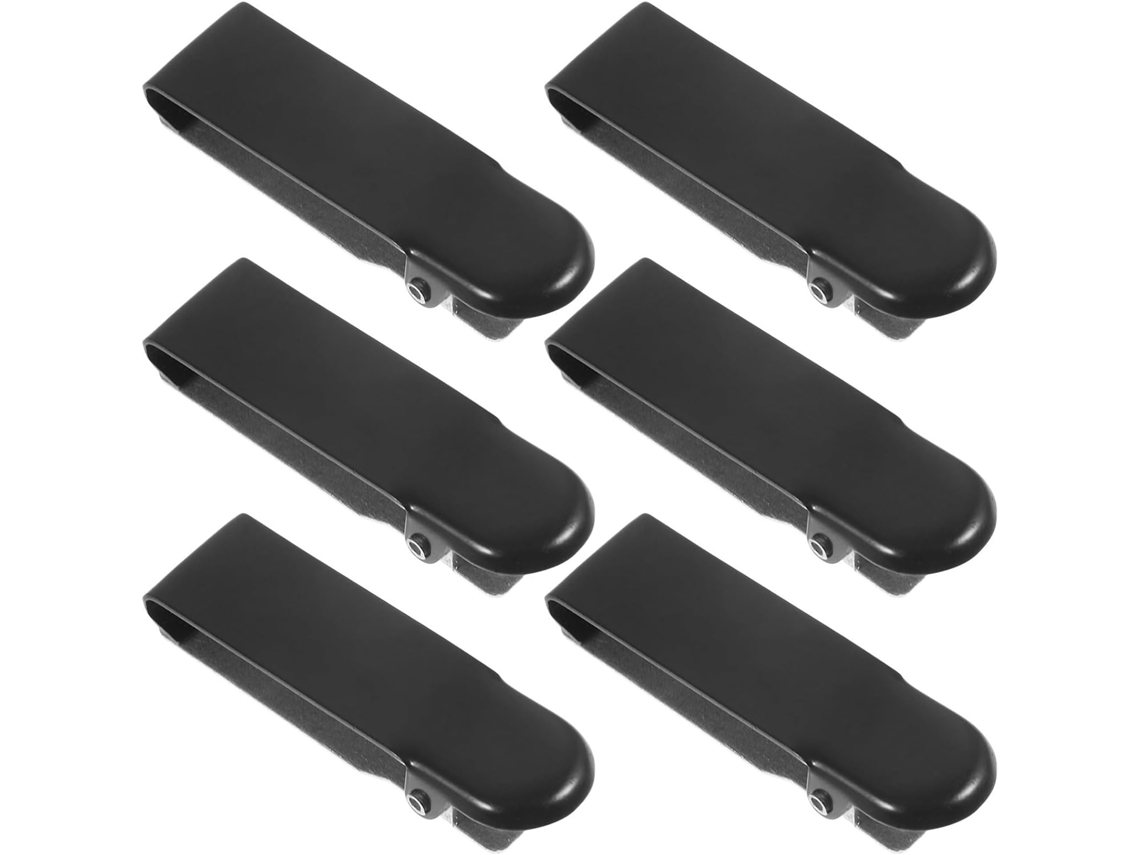 Conjunto de 6 prendedores de dinheiro vermelhos, design portátil para gavetas de dinheiro e pequenos negócios.