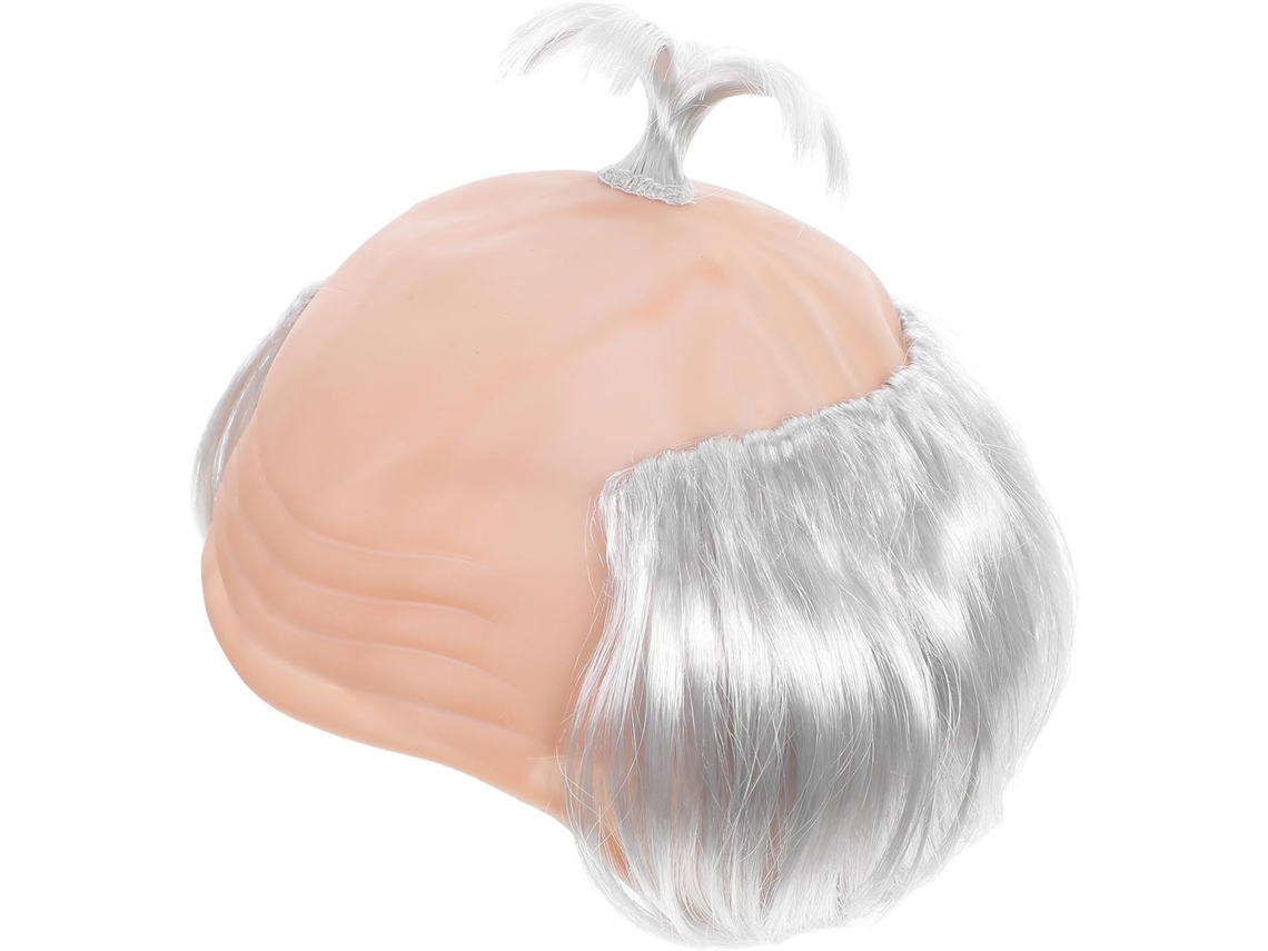 Prótese Capilar Realista De Careca Para Cosplay Masculino, Acessório De Cabelo Leve, Ideal Para Festas.