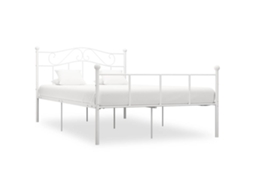 Vidaxl Estrutura De Cama 140x200 Cm Metal Branco
