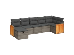 Garden Sofa Set, Garden Sofa Sets Vidaxl Cinzeto Rattan / Vime (n/a)