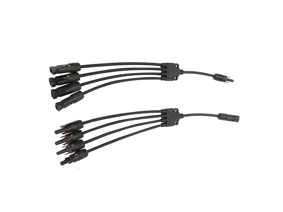 Conector De Painel Solar Y Com 2 Adaptadores