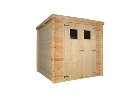 Gardiun Sergei 4.16m² Wooden Storage Shed Castanho 204 x 204 x 200 cm