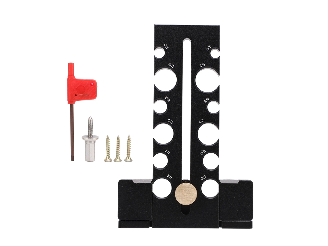 Kit De Modelo Para Fabricar Pinos De Madeira Com 12 Buracos Ajustáveis Com Placa De Corte Para Furadeira Elétrica