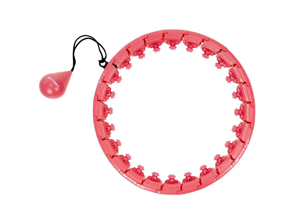 Hula Hop De Exercícios Cardiovasculares, Exercícios Físicos Com Peso E Acessórios Para Massagem Muscular… Vermelho.