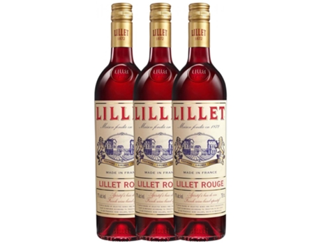 Vermute Lillet Rouge 75 cl (Caixa de 3 unidades)
