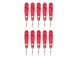 Clip de Lançamento Pesado para Pesca com Chaveiro Vermelho 10un