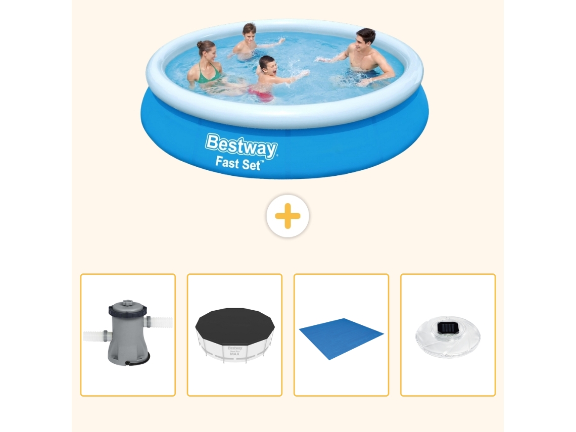 Bestway Piscina Bestway Fast Set Redonda - 366x76 Cm - 5-peças S248