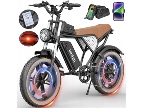 Bicicleta Elétrica Ridstar Q20 48v 20ah 1500w 55km/h 20x4.0 Fat Tire