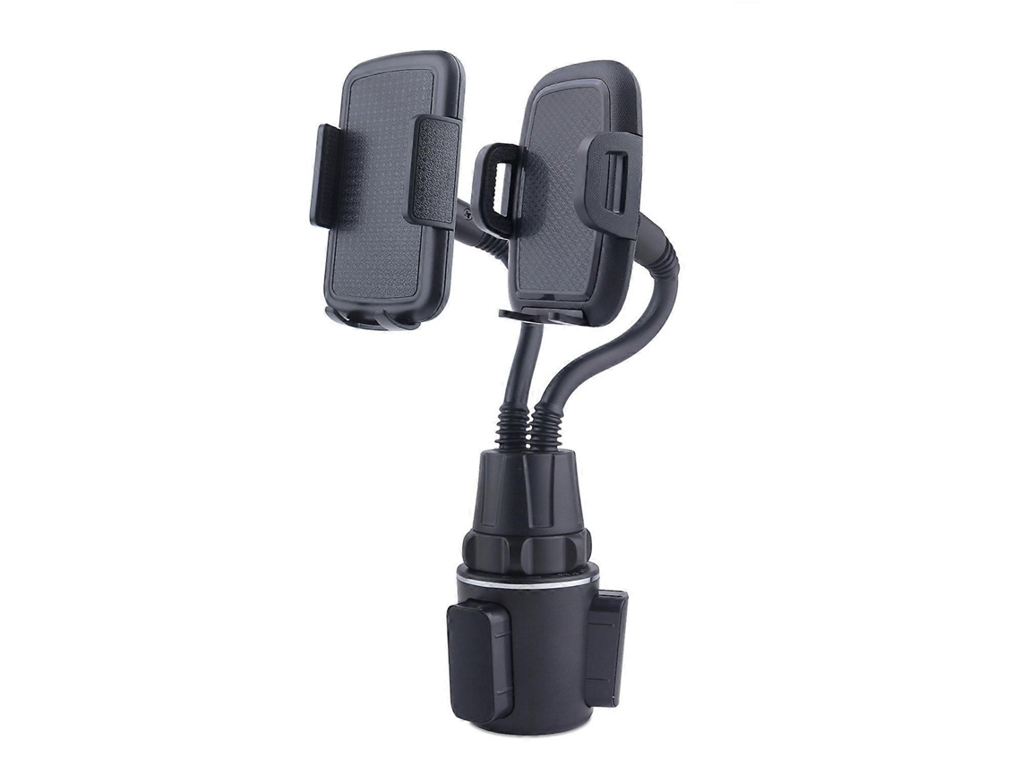 Lurelia Suporte Para Telemóvel Em Porta-copos De Carro 2 Em 1 28,5 Cm 1cm 6,7 Polegadas 39 Polegadas Flexível Pescoço De Ganso Rotação 360° Preto
