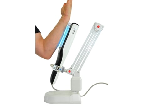 Lâmpada de fototerapia de 18 W com suporte UVB de 311 nm para doenças de pele, vitiligo, psoríase e eczema.