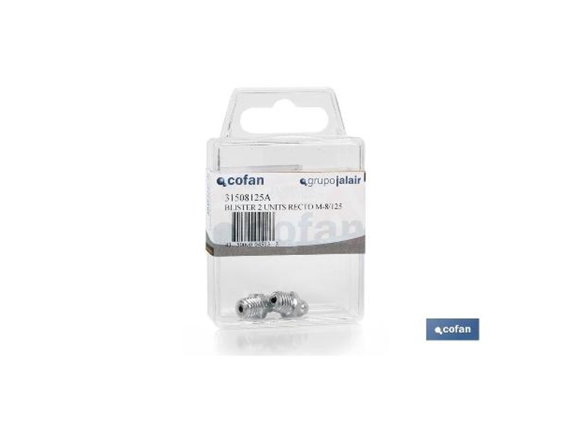 Bl 2 uds. engrasador recto m-8/125 venta unitaria
