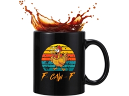 Caneca Divertida Com Estampa De Galinha | Caneca De Cerâmica De 350ml Para Bebidas Quentes E Frias | Gokoco