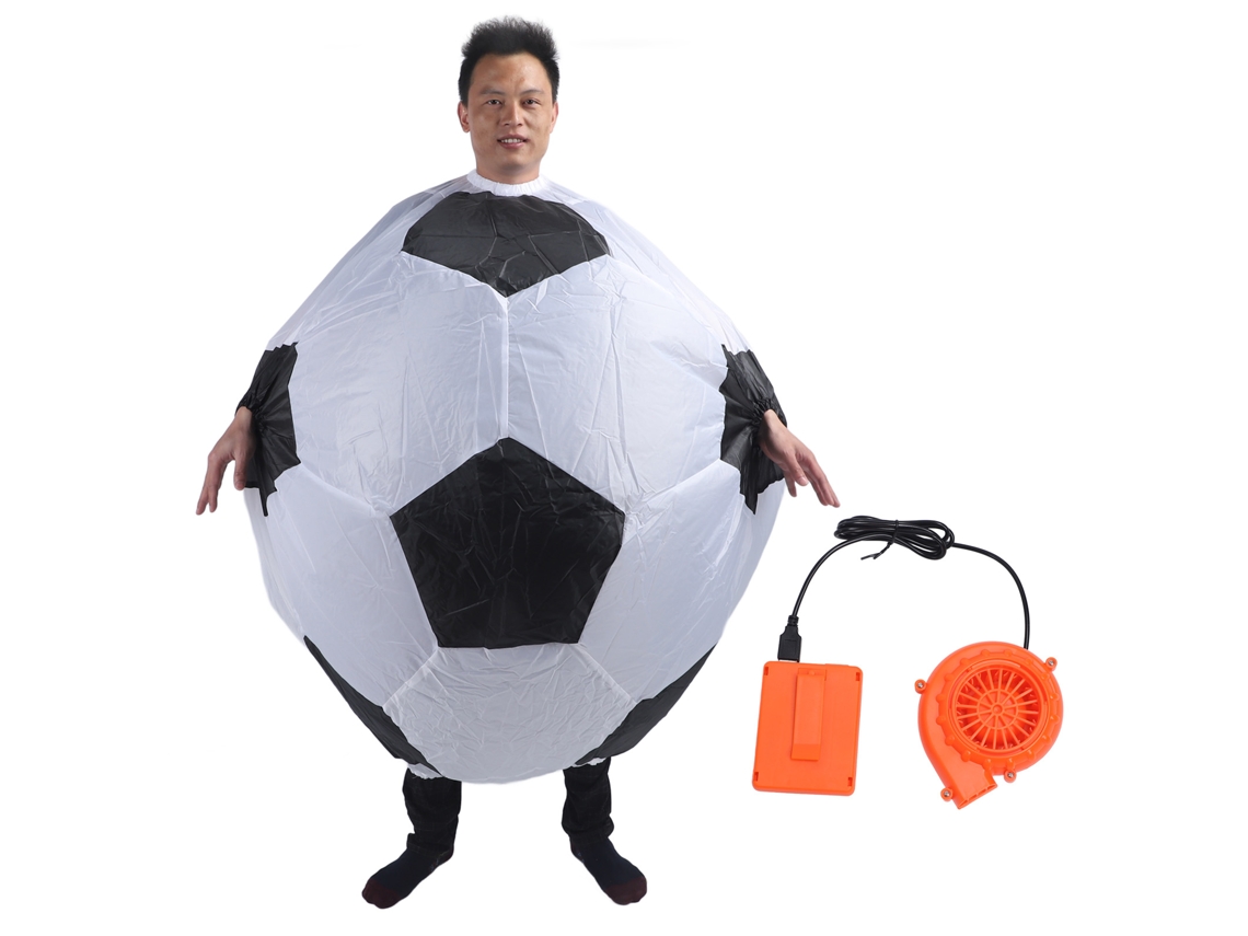 Traje Inflável de Futebol Adulto com Soprador para Carnaval com S/MARCA