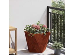 Vidaxl Floreira Ferro Enferrujado 40 X 40 X 40 Cm
