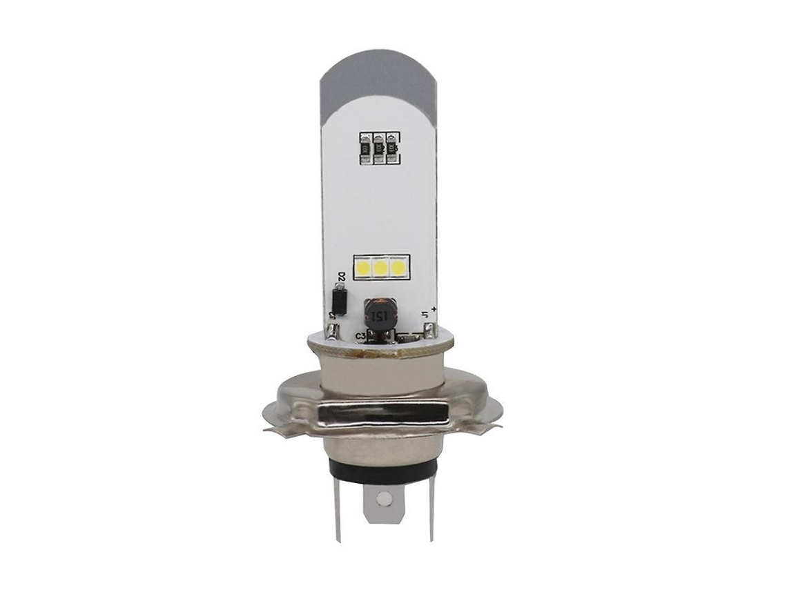 Lâmpada De Farol Led H4 Super Brilhante À Prova D'água Alumínio Para Motocicleta 12v 4800lm