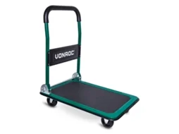Carro VONROC Carro de Plataforma Transporte Dobrável Capacidade Máxima de Carga 150Kg
