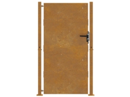 Garden Gate, Garden Gates Vidaxl Marrom Aço (100 X 175 Cm)