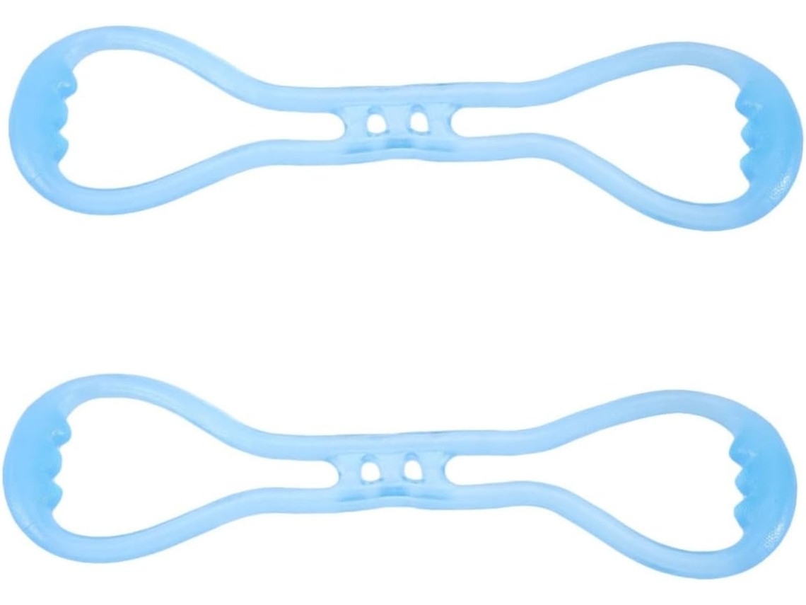 Vicasky 2 Unidades De Faixa Elástica Silicone Em Formato Figura Para Ioga, Ideal Alongamento E Exercícios Casa