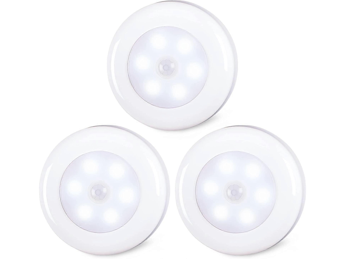 Rebe luces com Sensor de Movimento Interno (branco Frio, Pacote de 3)