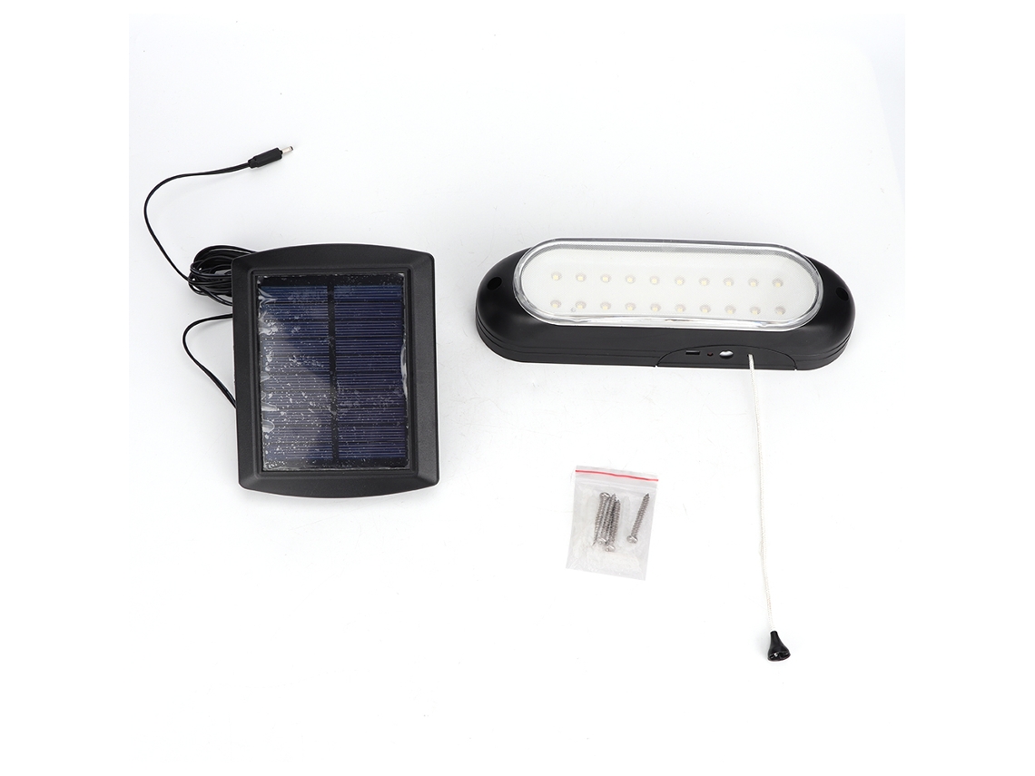 Luminária de parede solar LED à prova d'água 2026 para uso externo, jardim, pátio e casa de campo com cabo desconectável