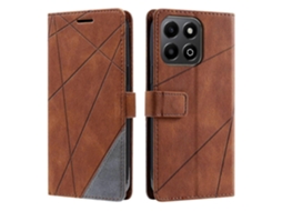 Capa De Celular De Couro Com Emenda Skin Feel
