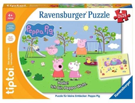 Ravensburger - Quebra-cabeça infantil da coleção 2x24 peças - Dino