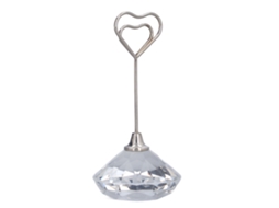 Portavasos De Mesa Corazón De Metal Premium Estable Duradero 9cm Para Tarjetas Nombre Y Notas