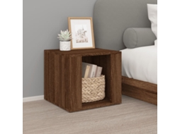 Vidaxl Mesa Cabeceira 41x40x36 Cm Derivados Madeira Carvalho-castanho