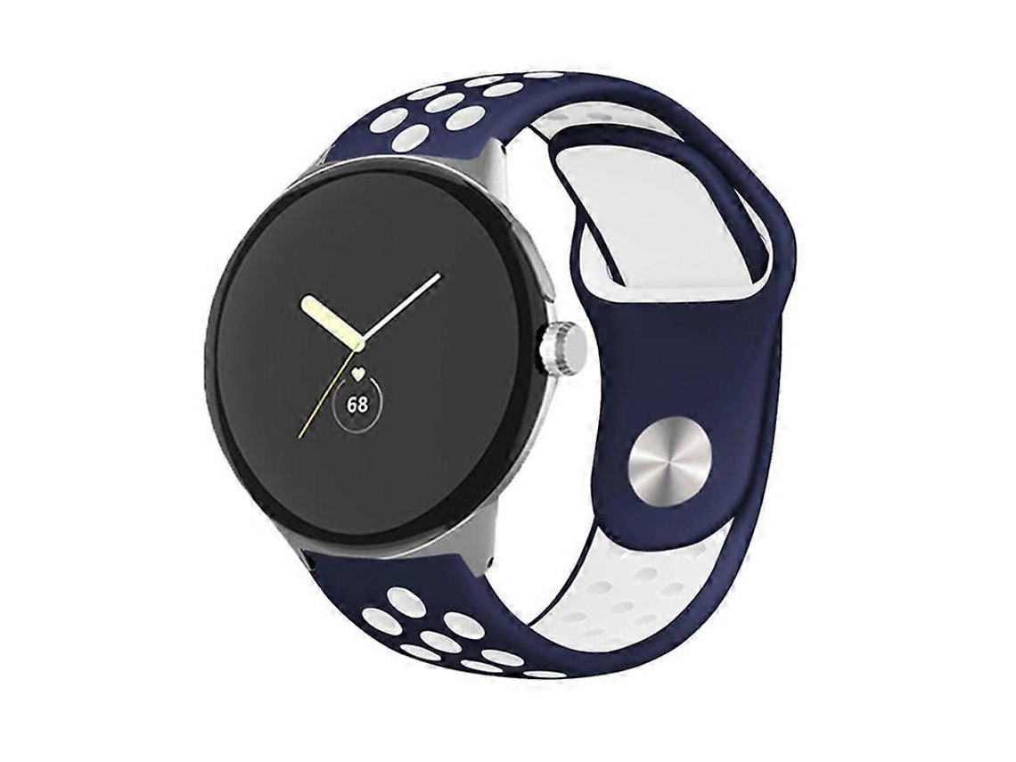 Pulseira De Silicone Bicolor Com Fecho Invertido Para Google Pixel Watch